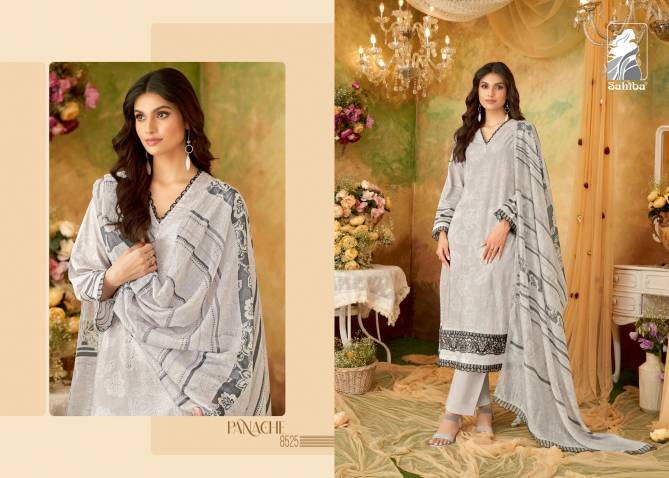 Panache By Sahiba Embroidery Printed Cotton Dress Material Wholesale Price In Surat